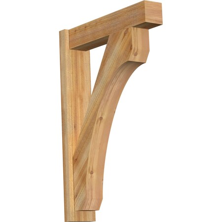 Ekena Millwork Legacy Block Rough Sawn Outlooker, Western Red Cedar, 6"W x 26"D x 38"H OUT06X26X38LEC05RWR